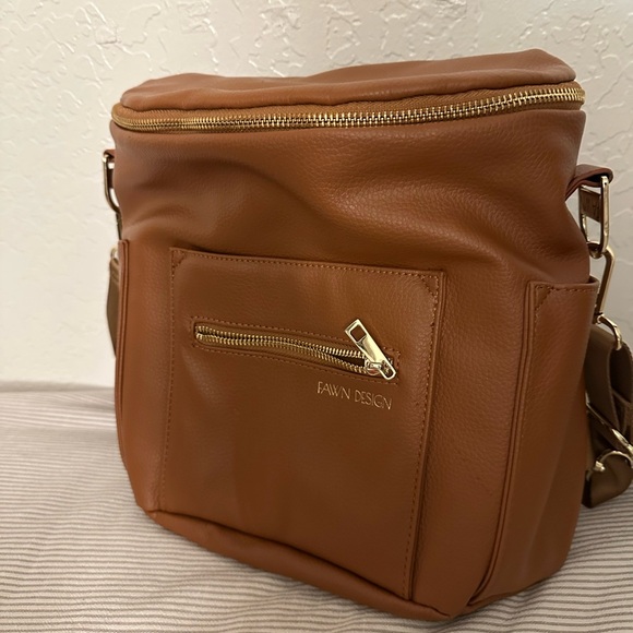 Fawn Design Brown Mini Diaper Bag - Picture 3 of 8